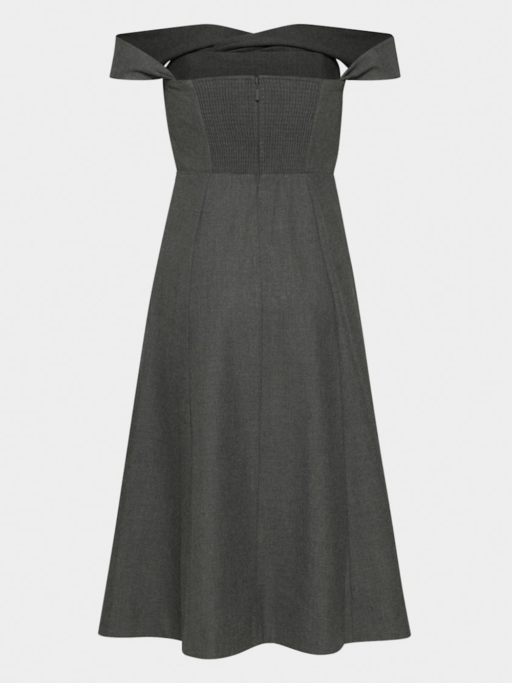* NWT 6 * aritzia victoire dress * heathered charcoal - Picture 7 of 10